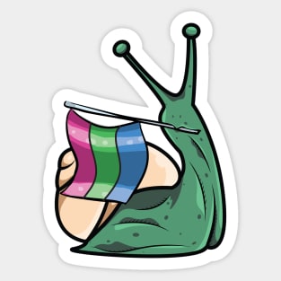 Pride Snail - Polysexual Sticker